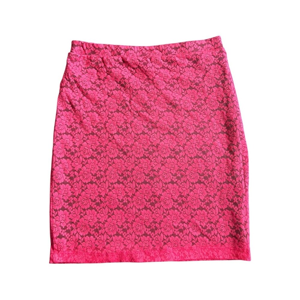 Forever 21 Hot Pink Lace Skirt